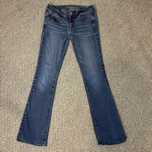 Y2K vintage American Eagle ultra low rise jeans-bootcut ‘kick boot’ denim